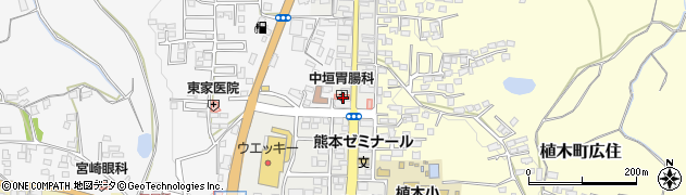 熊本県熊本市北区植木町植木周辺の地図