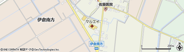 マルエイ　伊倉店周辺の地図