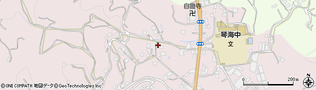 長崎県長崎市琴海戸根町1215-1周辺の地図