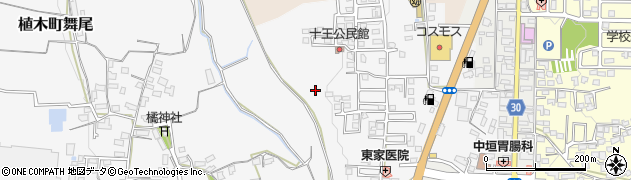 熊本県熊本市北区植木町舞尾周辺の地図