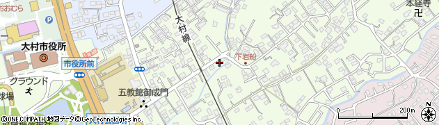 大村市消防団　第２分団本小路周辺の地図