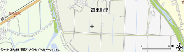 長崎県諫早市高来町里周辺の地図