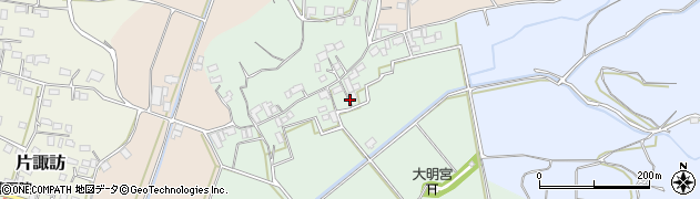 熊本県玉名市横田周辺の地図