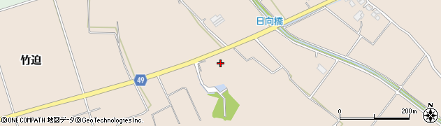 熊本大津線周辺の地図