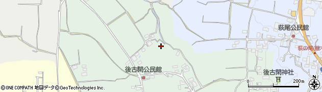 熊本県熊本市北区植木町後古閑周辺の地図