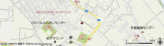 熊本県合志市栄2346周辺の地図