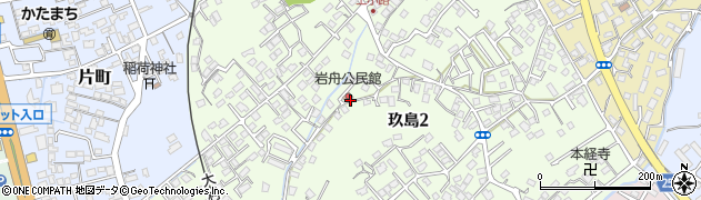 長崎県大村市玖島周辺の地図
