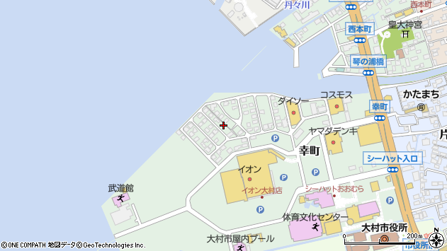 〒856-0836 長崎県大村市幸町の地図