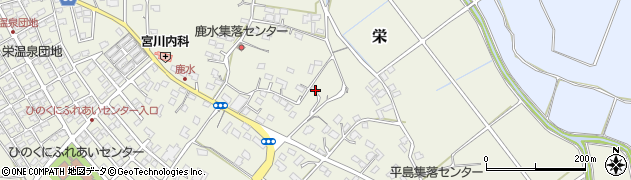 熊本県合志市栄2387周辺の地図