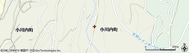 長崎県大村市小川内町周辺の地図