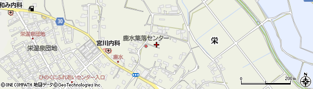 熊本県合志市栄2437周辺の地図