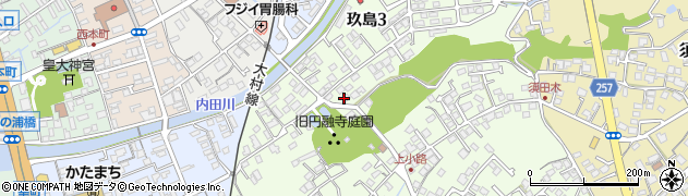 浮羽園事務所周辺の地図