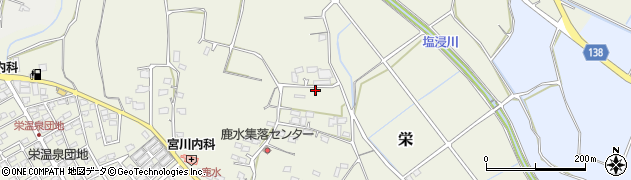 熊本県合志市栄2411周辺の地図