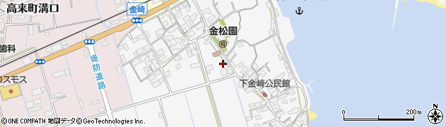 長崎県諫早市高来町金崎周辺の地図