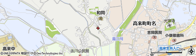 長崎県諫早市高来町法川周辺の地図