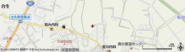熊本県合志市栄2104周辺の地図