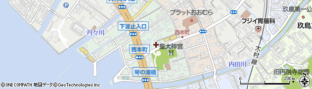 長崎県大村市西本町周辺の地図