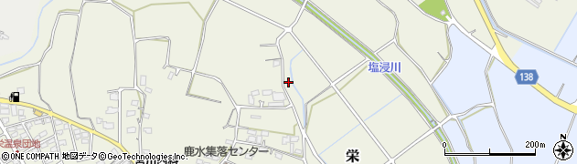 熊本県合志市栄2616周辺の地図