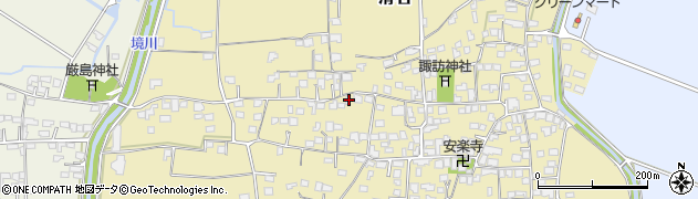 熊本県玉名市滑石332周辺の地図