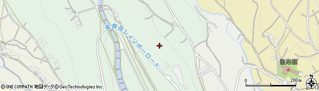 長崎県諫早市高来町平田周辺の地図