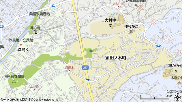 〒856-0047 長崎県大村市須田ノ木町の地図