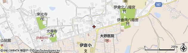 伊倉郵便局周辺の地図