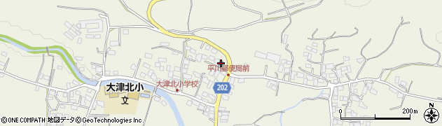 大津平川簡易郵便局周辺の地図