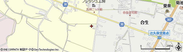熊本県合志市御代志504周辺の地図