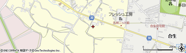 熊本県合志市御代志466周辺の地図