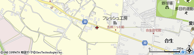熊本県合志市御代志463周辺の地図