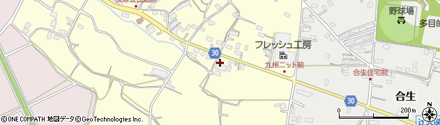 熊本県合志市御代志468周辺の地図