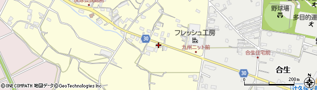 熊本県合志市御代志462周辺の地図