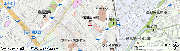 長崎県大村市東本町周辺の地図