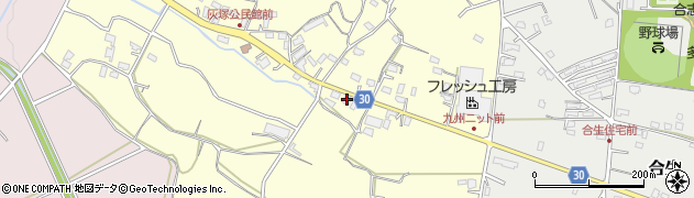 熊本県合志市御代志257周辺の地図