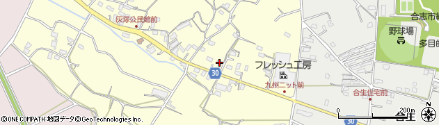 熊本県合志市御代志256周辺の地図