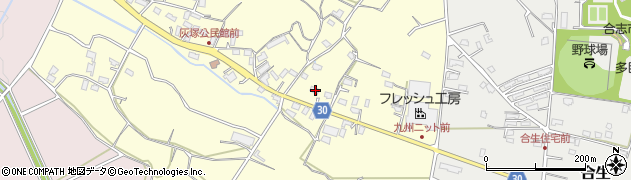 熊本県合志市御代志261周辺の地図