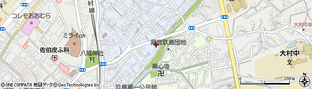 長崎県大村市武部町74周辺の地図