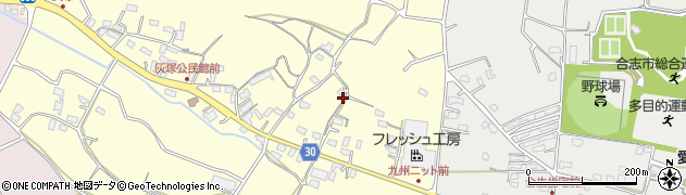 熊本県合志市御代志254周辺の地図