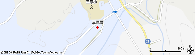 三原郵便局周辺の地図