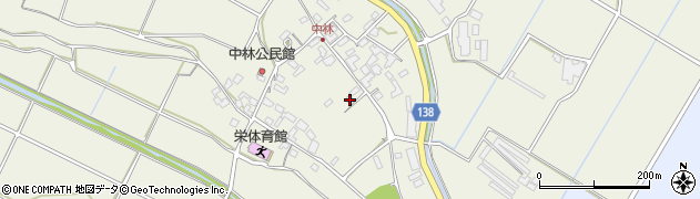 熊本県合志市栄1277周辺の地図