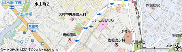 大村中央商店会パーキング周辺の地図