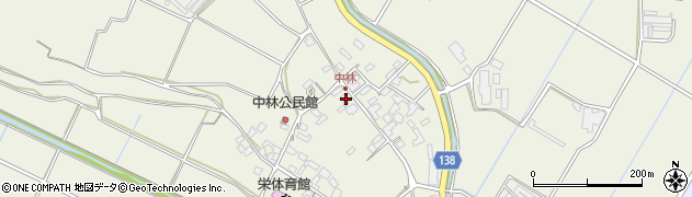 熊本県合志市栄1261周辺の地図