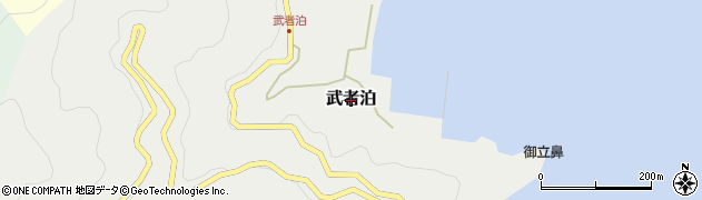 愛媛県愛南町（南宇和郡）武者泊周辺の地図