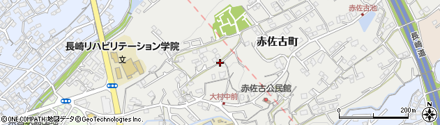 長崎県大村市赤佐古町周辺の地図