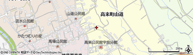 長崎県諫早市高来町山道周辺の地図