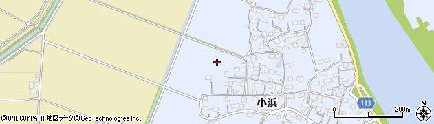 熊本県玉名市小浜周辺の地図