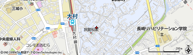 長崎県大村市武部町417周辺の地図