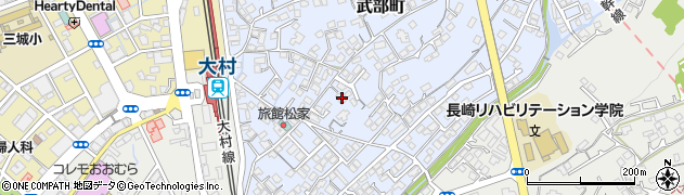 長崎県大村市武部町229周辺の地図