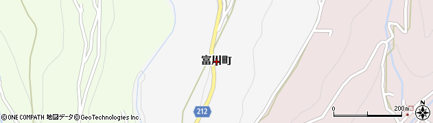 長崎県諫早市富川町周辺の地図