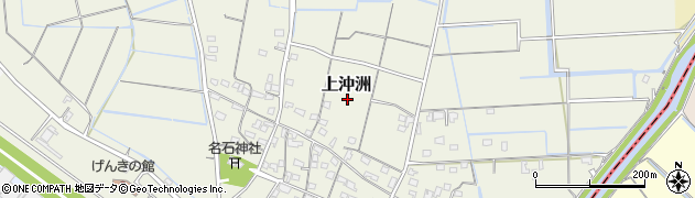 熊本県玉名郡長洲町上沖洲周辺の地図